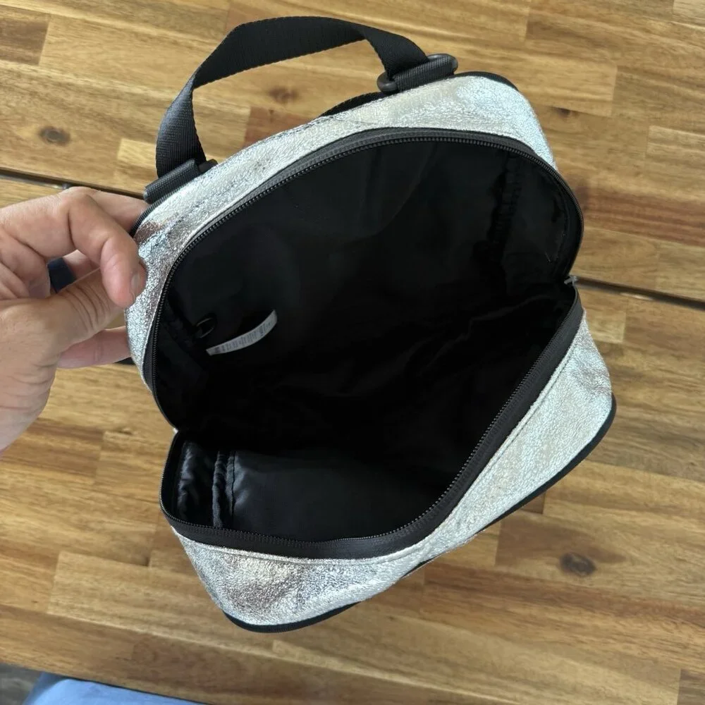 IVIVVA By Lululemon Convertable Tote‎ Prepared BACKPACK Bag Metallic Silver